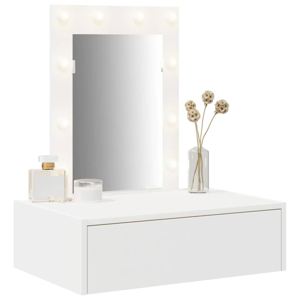 Table de Toilette Blanc 60 x 40 x 70 cm Bois d'ingénierie - XIOS