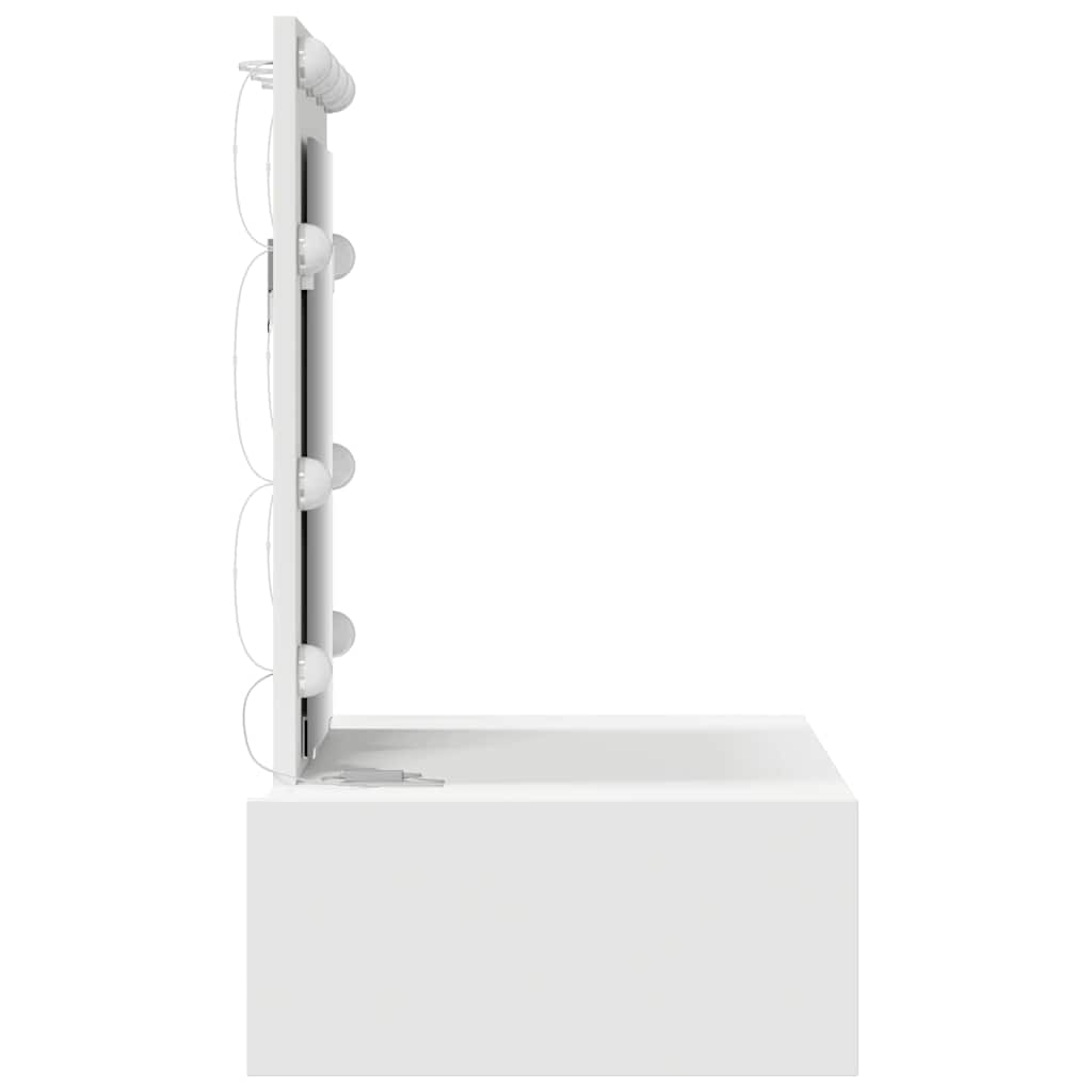 Table de Toilette Blanc 60 x 40 x 70 cm Bois d'ingénierie - XIOS