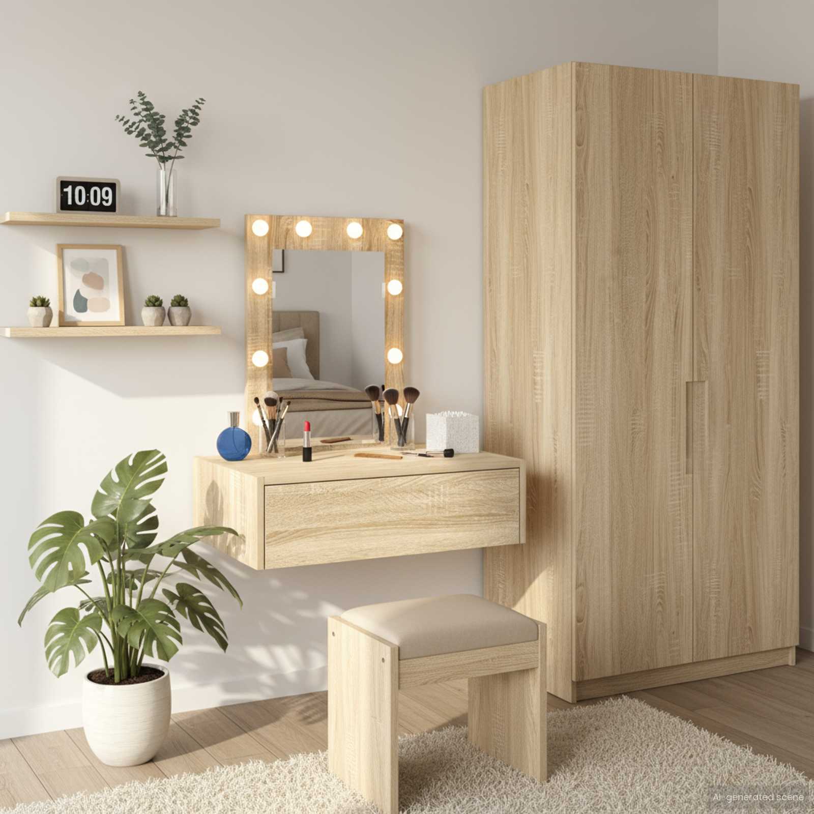 Table de Toilette Marron 60 x 40 x 70 cm Bois d'ingénierie - XIOS
