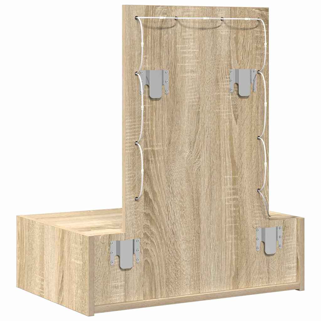 Table de Toilette Marron 60 x 40 x 70 cm Bois d'ingénierie - XIOS