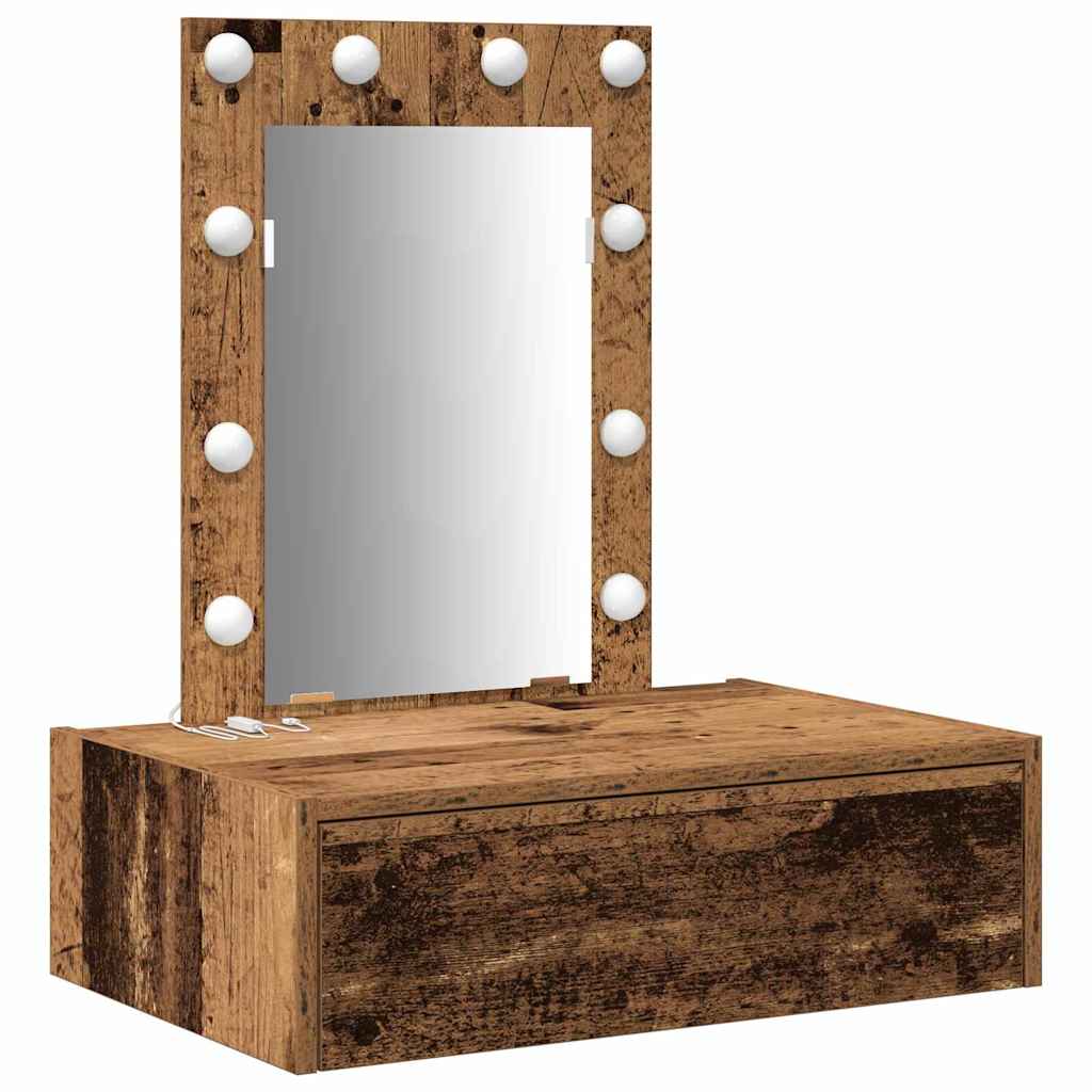 Table de Toilette Marron 60 x 40 x 70 cm Bois d'ingénierie - XIOS
