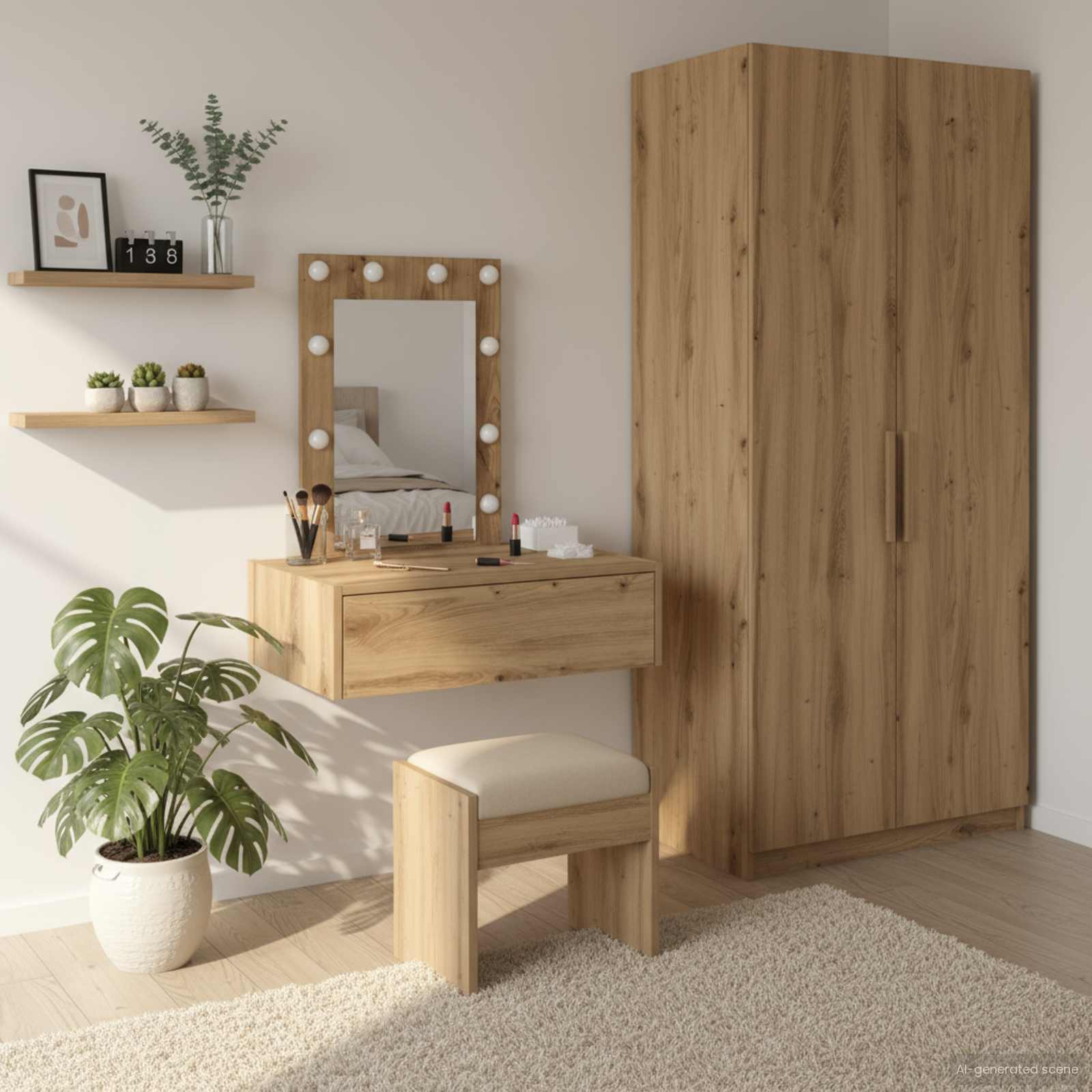 Table de Toilette Marron 60 x 40 x 70 cm Bois d'ingénierie - XIOS