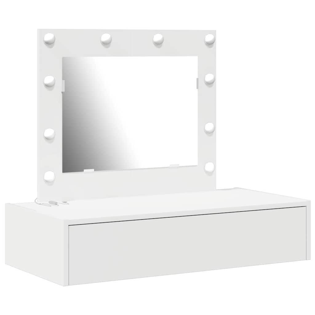 Table de Toilette Blanc 83 x 40 x 70 cm Bois d'ingénierie - XIOS