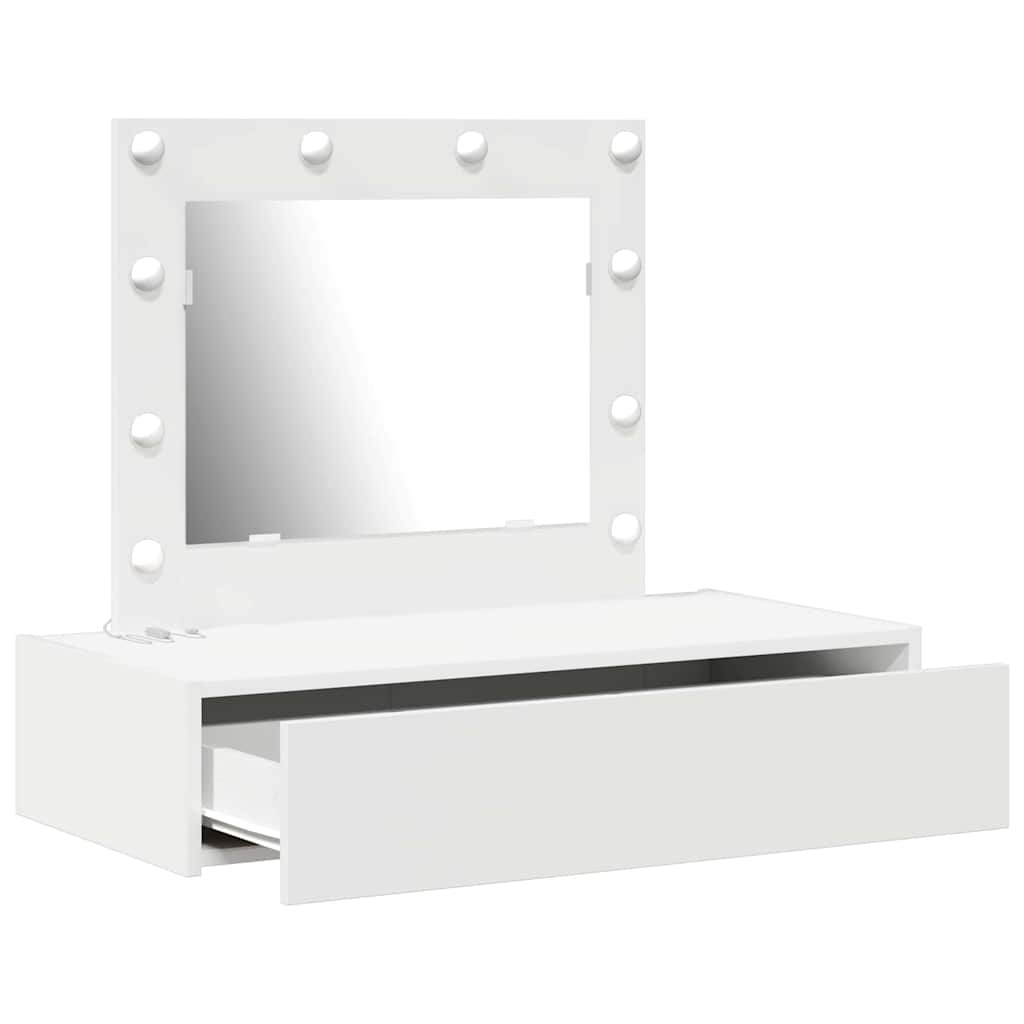 Table de Toilette Blanc 83 x 40 x 70 cm Bois d'ingénierie - XIOS