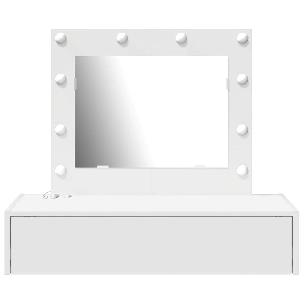 Table de Toilette Blanc 83 x 40 x 70 cm Bois d'ingénierie - XIOS