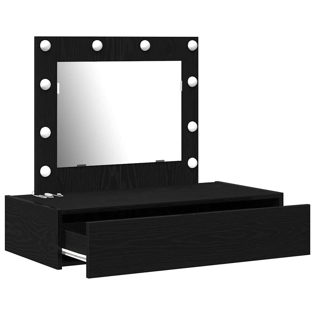 Table de Toilette Noir 83 x 40 x 70 cm Bois d'ingénierie - XIOS