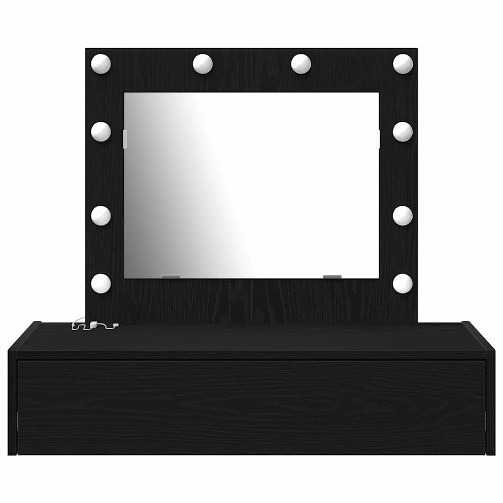 Table de Toilette Noir 83 x 40 x 70 cm Bois d'ingénierie - XIOS