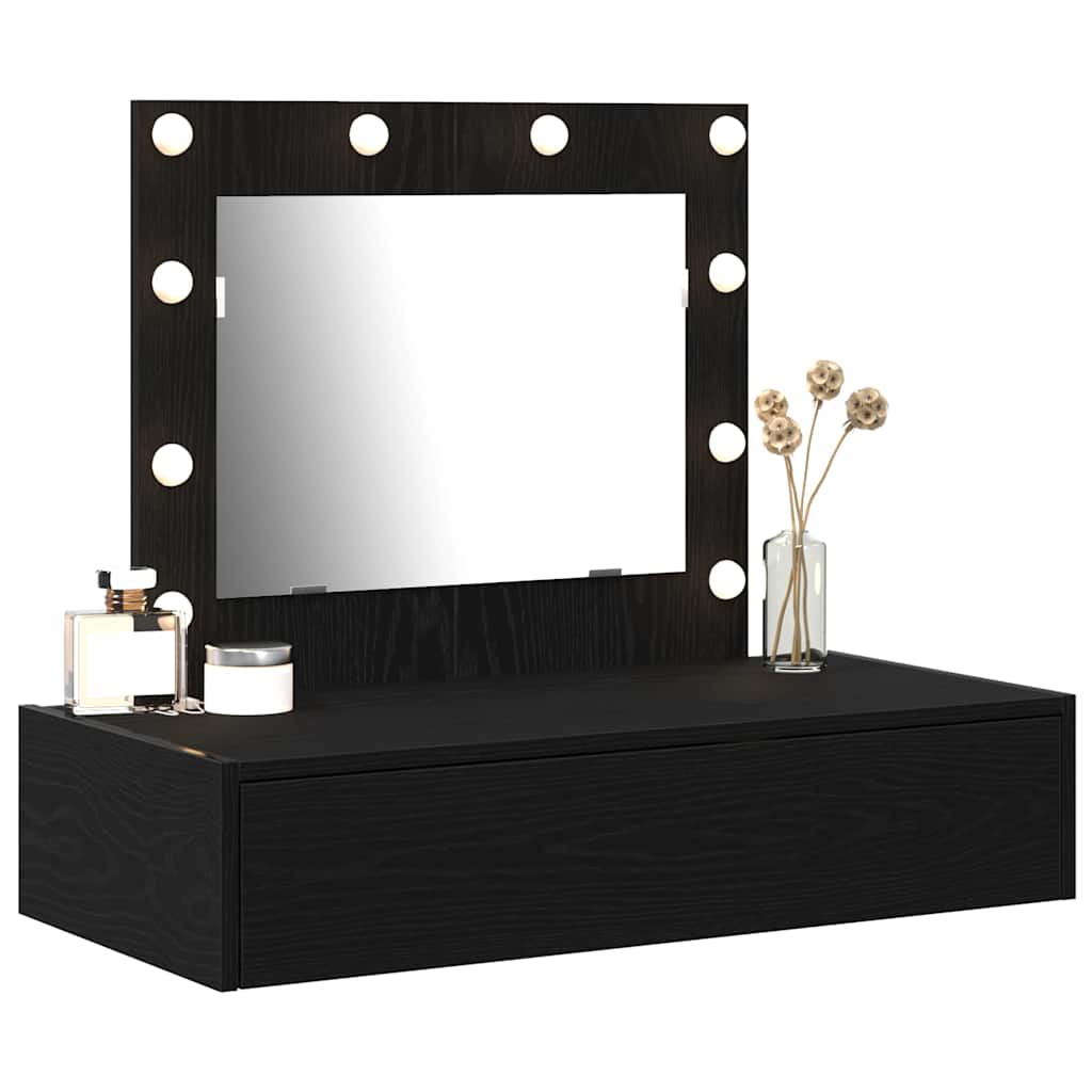 Table de Toilette Noir 83 x 40 x 70 cm Bois d'ingénierie - XIOS