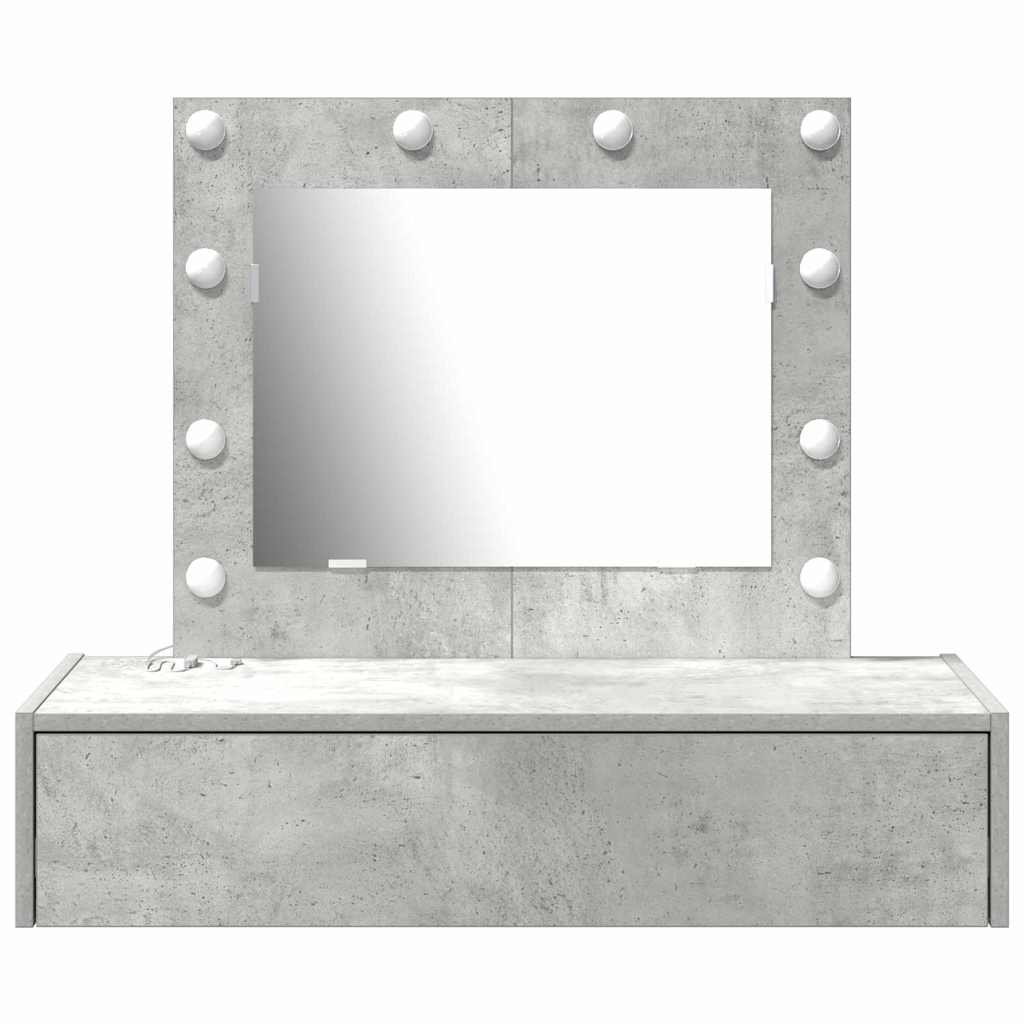 Table de Toilette Gris 83 x 40 x 70 cm Bois d'ingénierie - XIOS