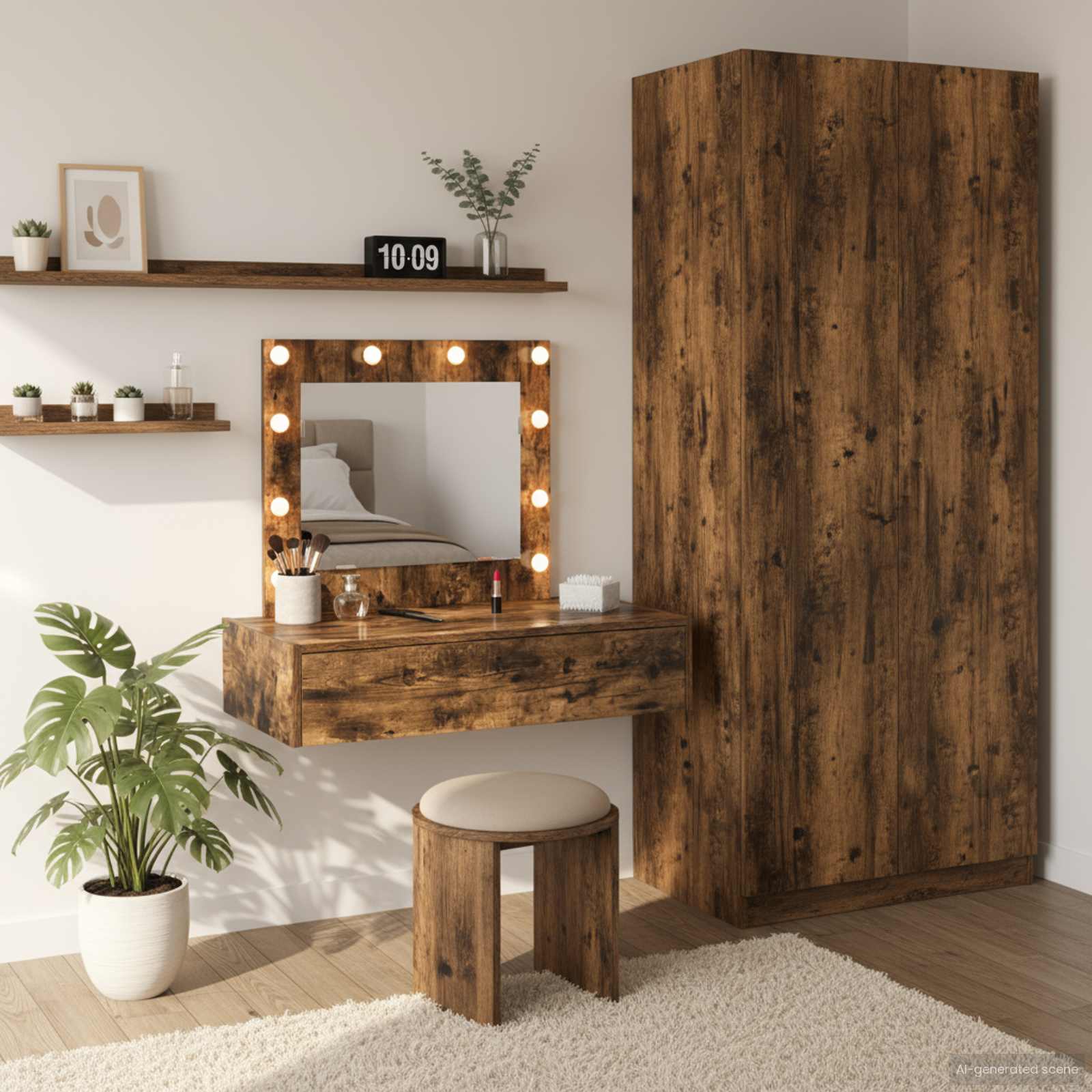Table de Toilette Marron 83 x 40 x 70 cm Bois d'ingénierie - XIOS