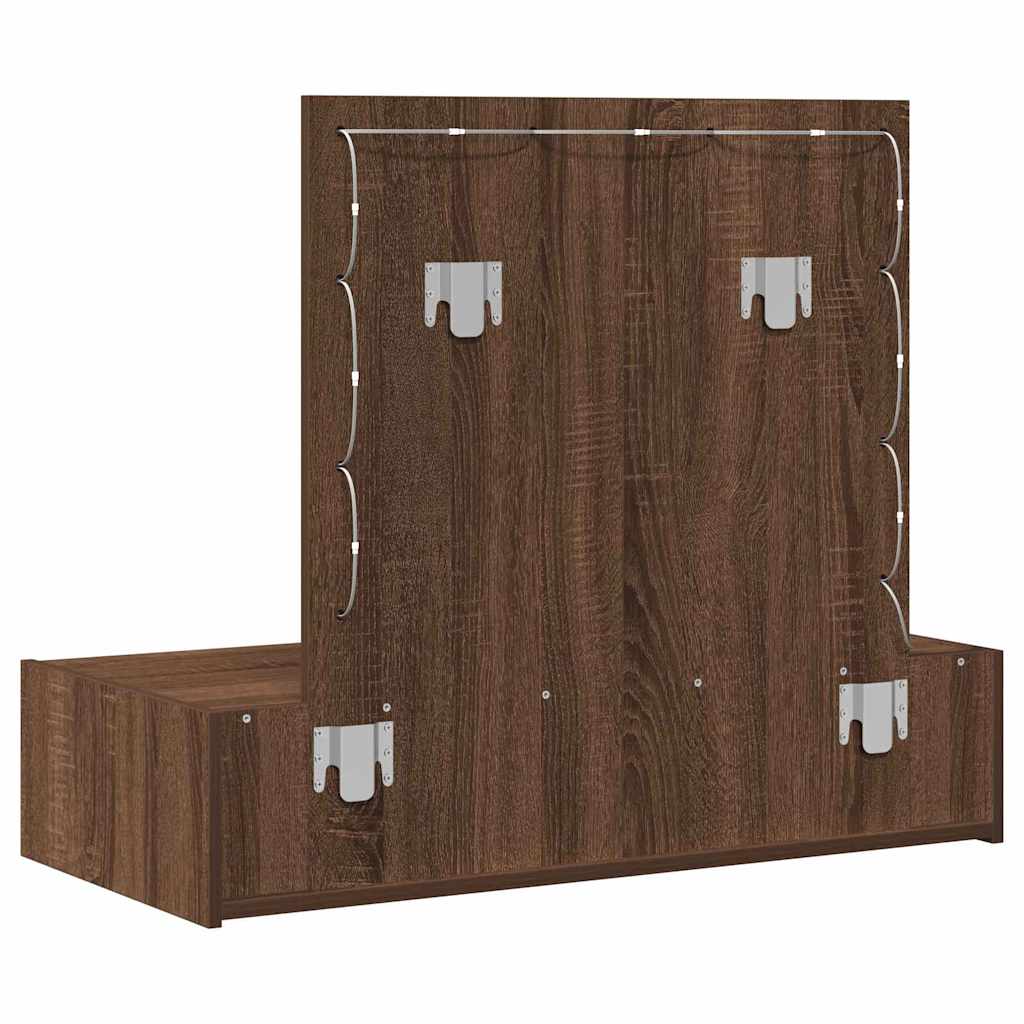 Table de Toilette Marron 83 x 40 x 70 cm Bois d'ingénierie - XIOS