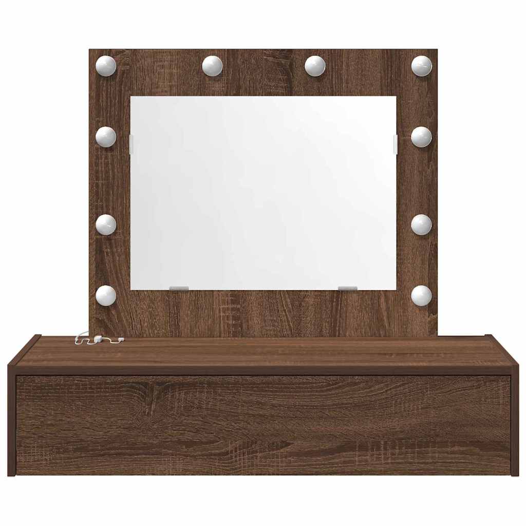 Table de Toilette Marron 83 x 40 x 70 cm Bois d'ingénierie - XIOS