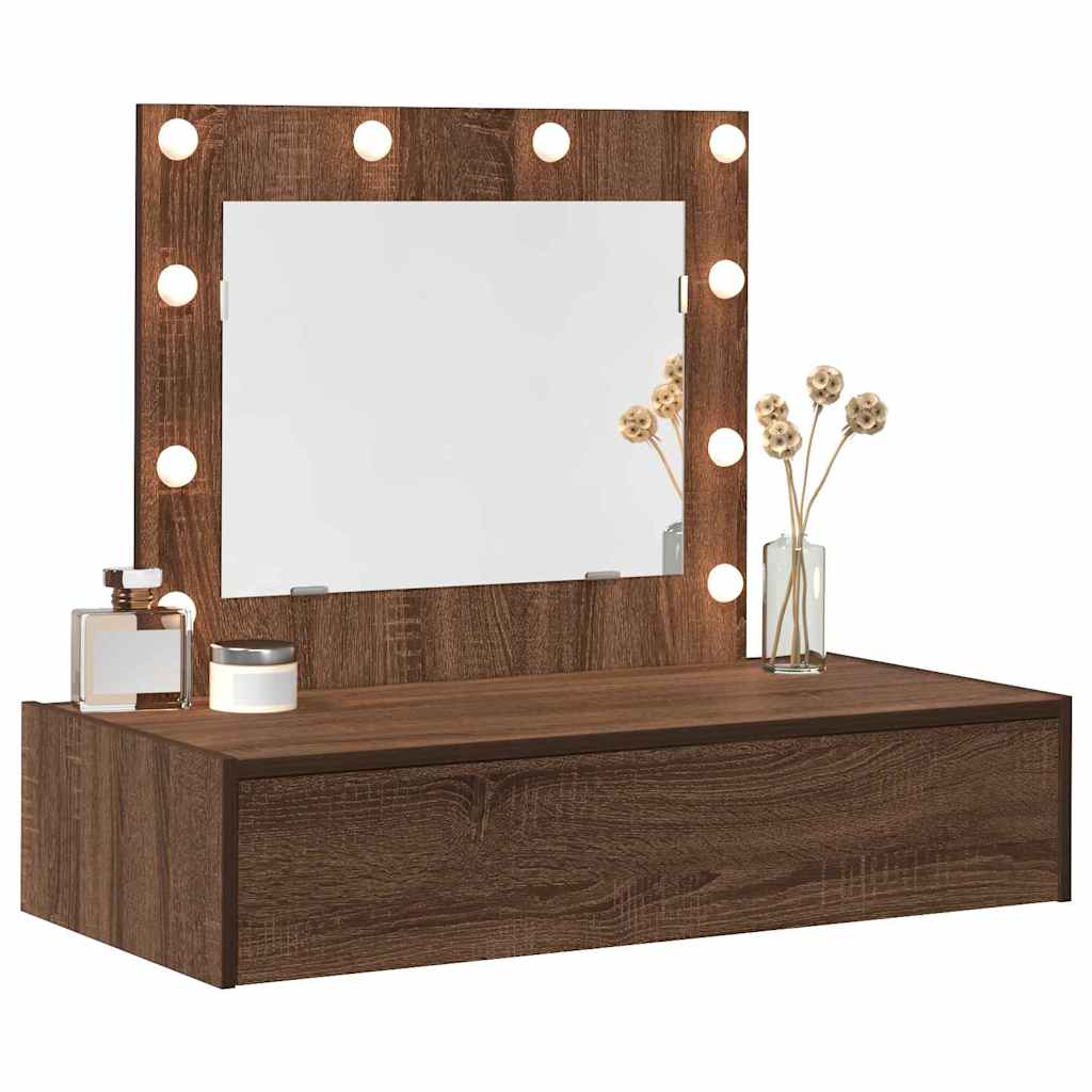 Table de Toilette Marron 83 x 40 x 70 cm Bois d'ingénierie - XIOS