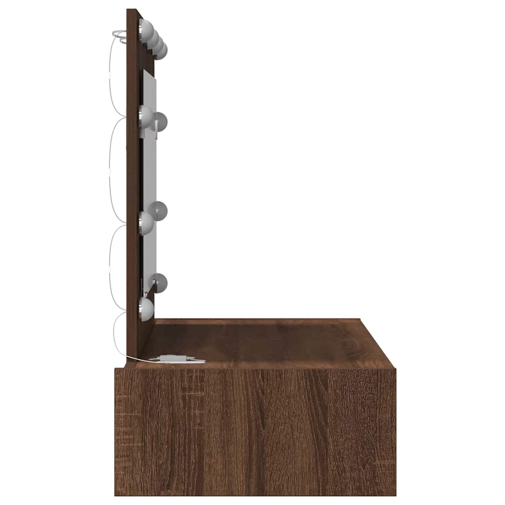 Table de Toilette Marron 83 x 40 x 70 cm Bois d'ingénierie - XIOS