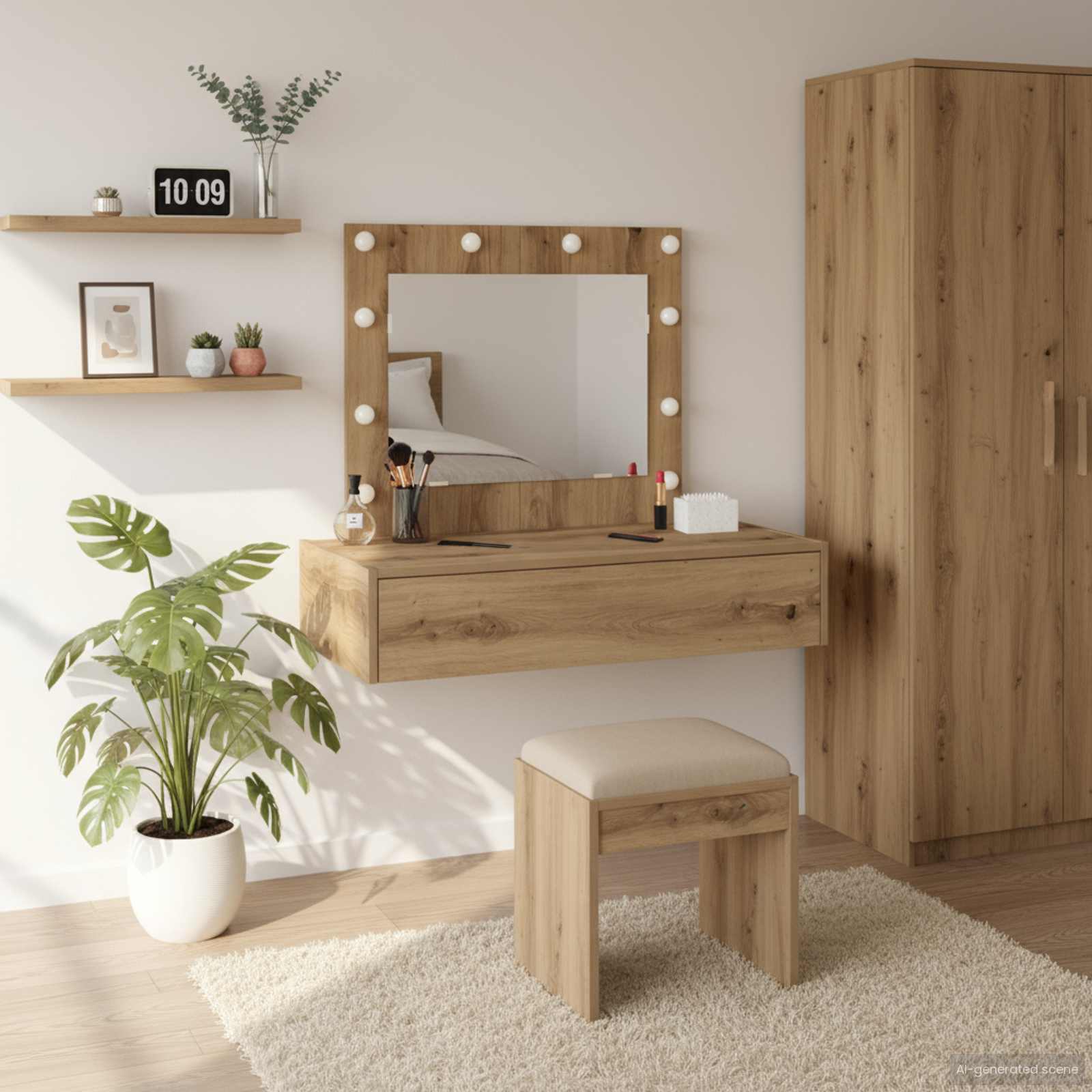 Table de Toilette Marron 83 x 40 x 70 cm Bois d'ingénierie - XIOS