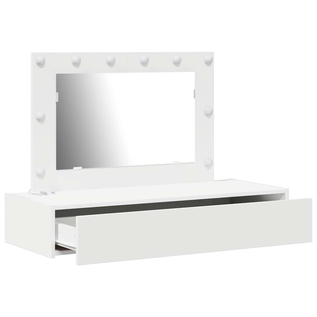 Table de Toilette Blanc 100 x 40 x 70 cm Bois d'ingénierie - XIOS