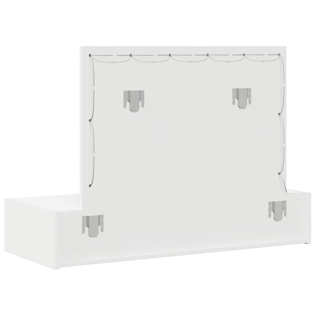 Table de Toilette Blanc 100 x 40 x 70 cm Bois d'ingénierie - XIOS