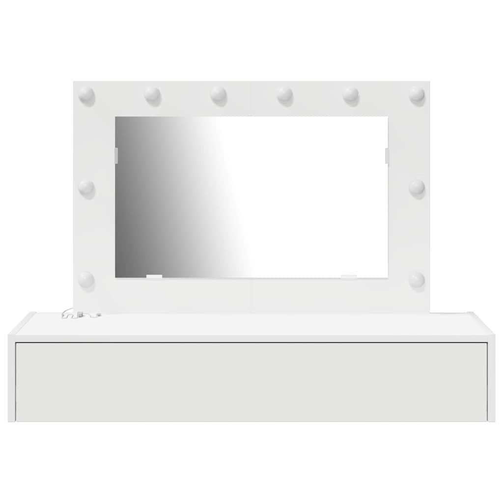 Table de Toilette Blanc 100 x 40 x 70 cm Bois d'ingénierie - XIOS
