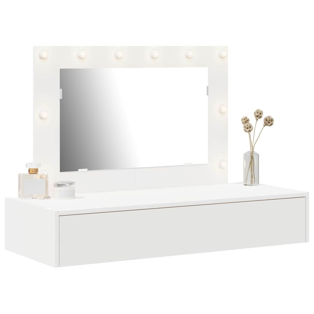 Table de Toilette Blanc 100 x 40 x 70 cm Bois d'ingénierie - XIOS