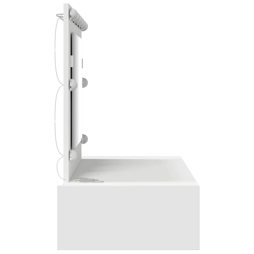 Table de Toilette Blanc 100 x 40 x 70 cm Bois d'ingénierie - XIOS