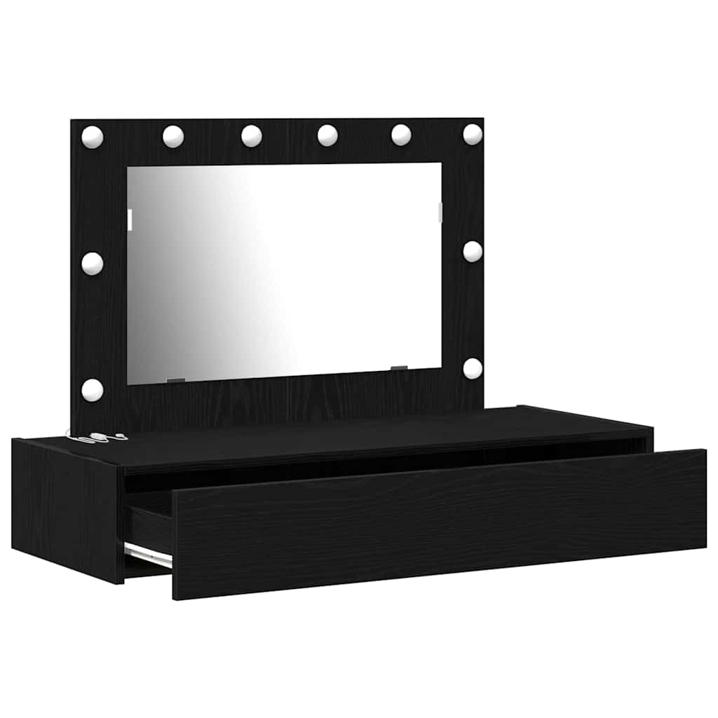 Table de Toilette Noir 100 x 40 x 70 cm Bois d'ingénierie - XIOS