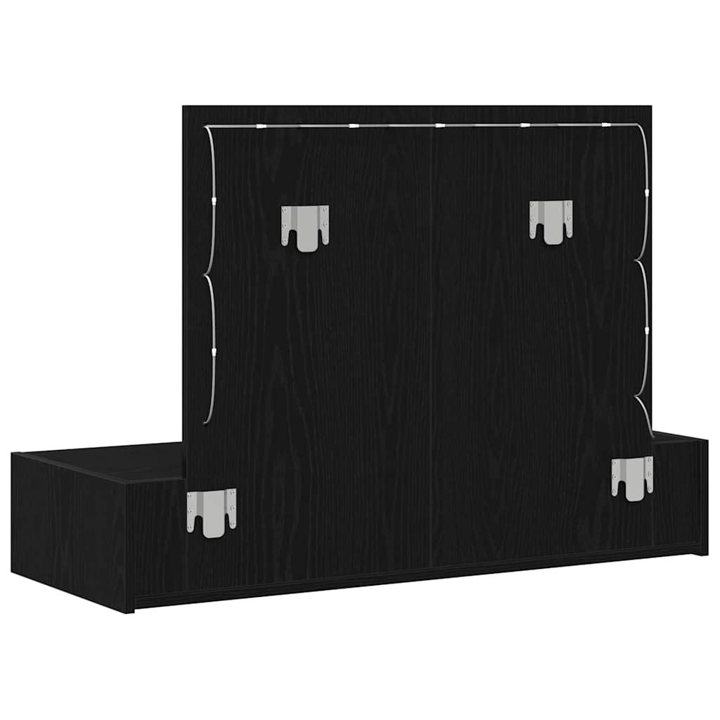 Table de Toilette Noir 100 x 40 x 70 cm Bois d'ingénierie - XIOS