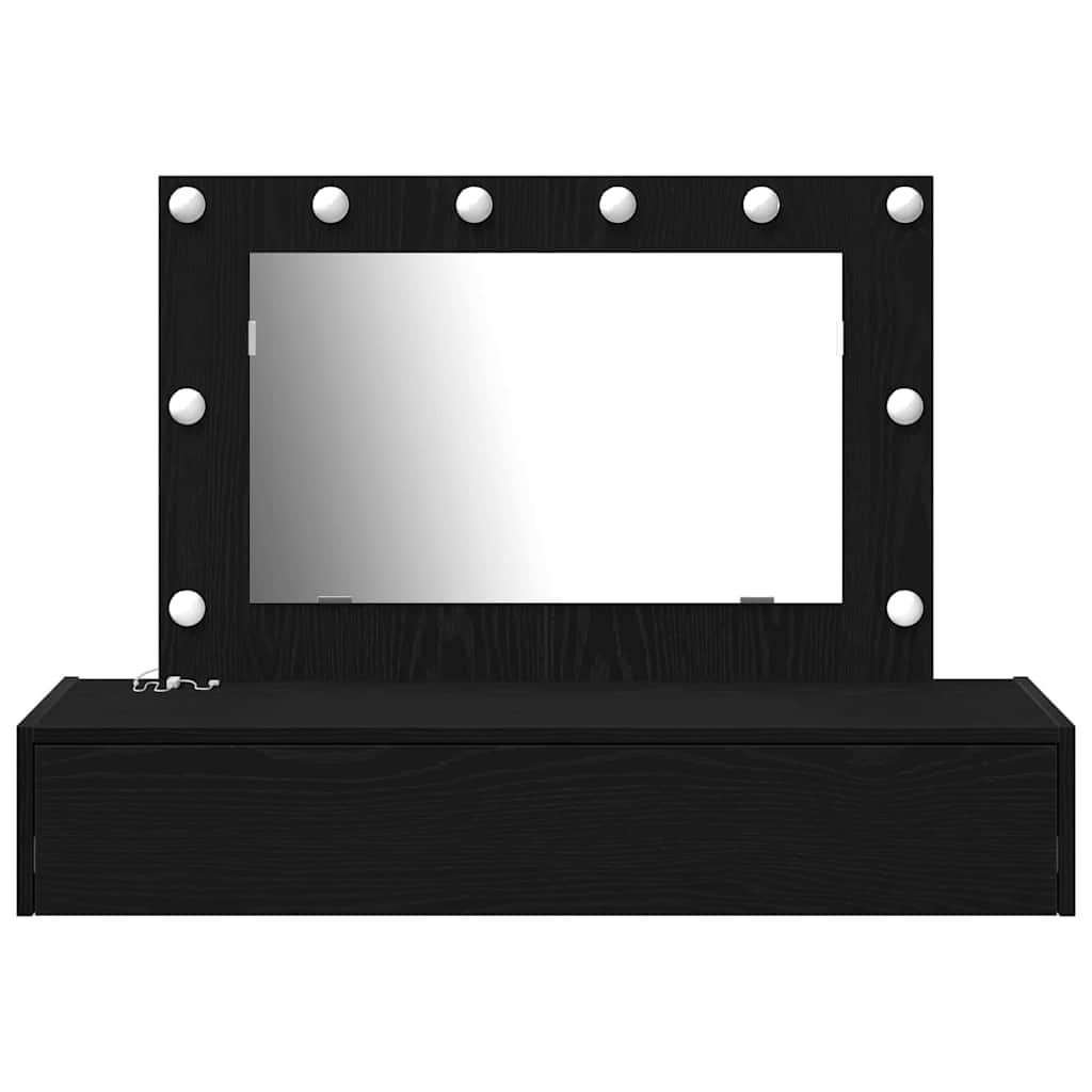 Table de Toilette Noir 100 x 40 x 70 cm Bois d'ingénierie - XIOS