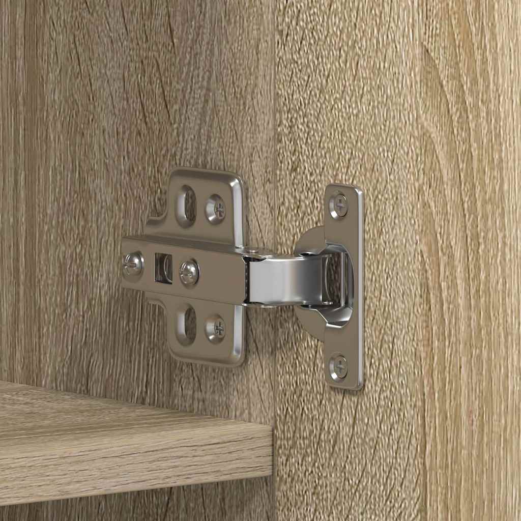 Cabinet à chaussures avec étagère Marron 80 x 35.5 x 180 cm - XIOS