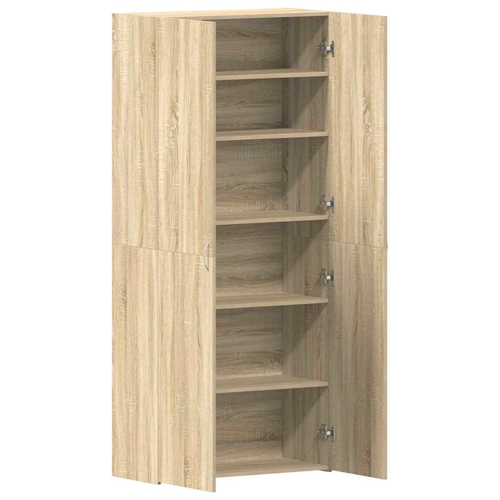 Cabinet à chaussures 80 x 35.5 x 180 cm Bois d'ingénierie