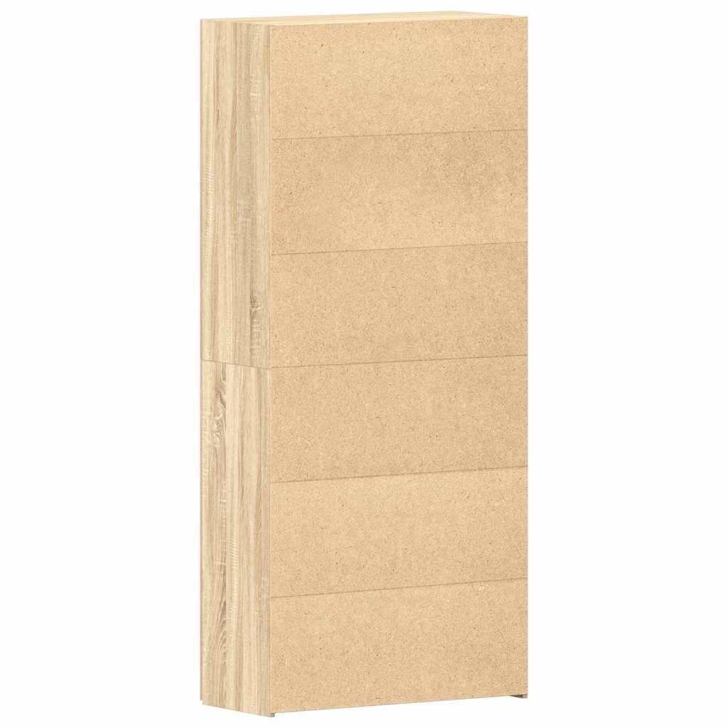 Cabinet à chaussures avec étagère Marron 80 x 35.5 x 180 cm - XIOS