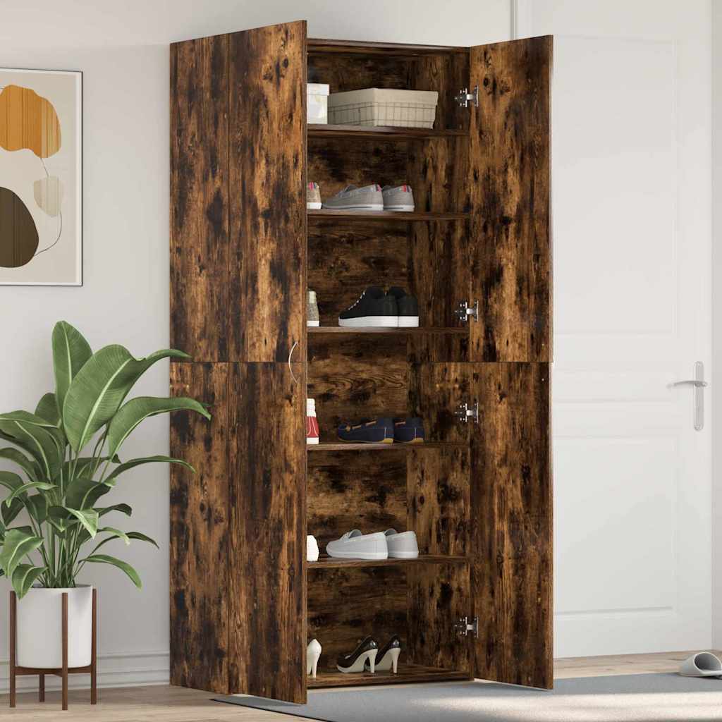 Cabinet à chaussures 80 x 35.5 x 180 cm Bois d'ingénierie