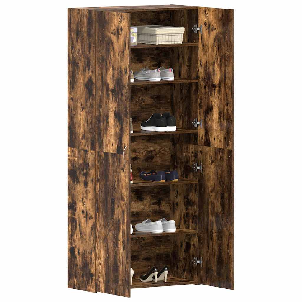 Cabinet à chaussures 80 x 35.5 x 180 cm Bois d'ingénierie