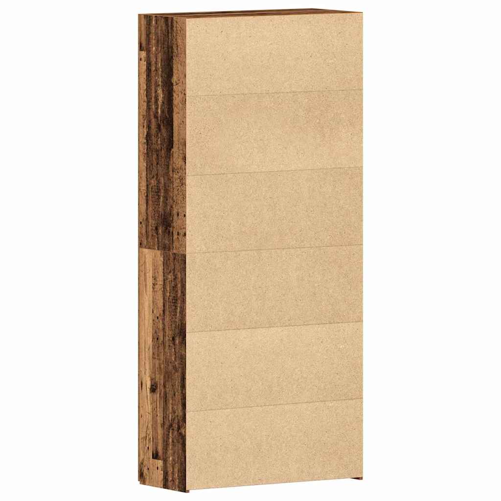 Cabinet à chaussures avec étagère Marron 80 x 35.5 x 180 cm - XIOS