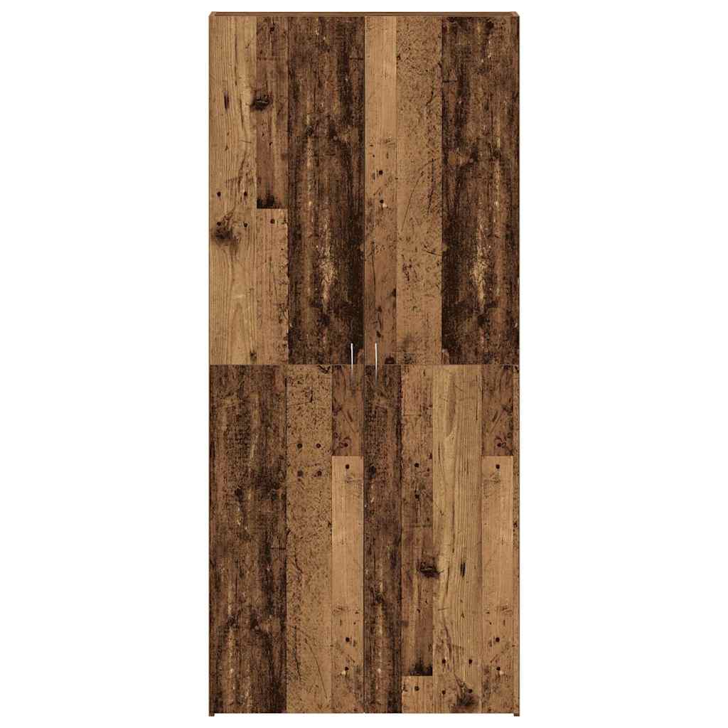 Cabinet à chaussures avec étagère Marron 80 x 35.5 x 180 cm - XIOS