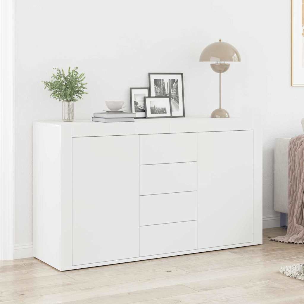 Buffet avec tiroir Blanc 120 x 36 x 69 cm Bois d'ingénierie - XIOS