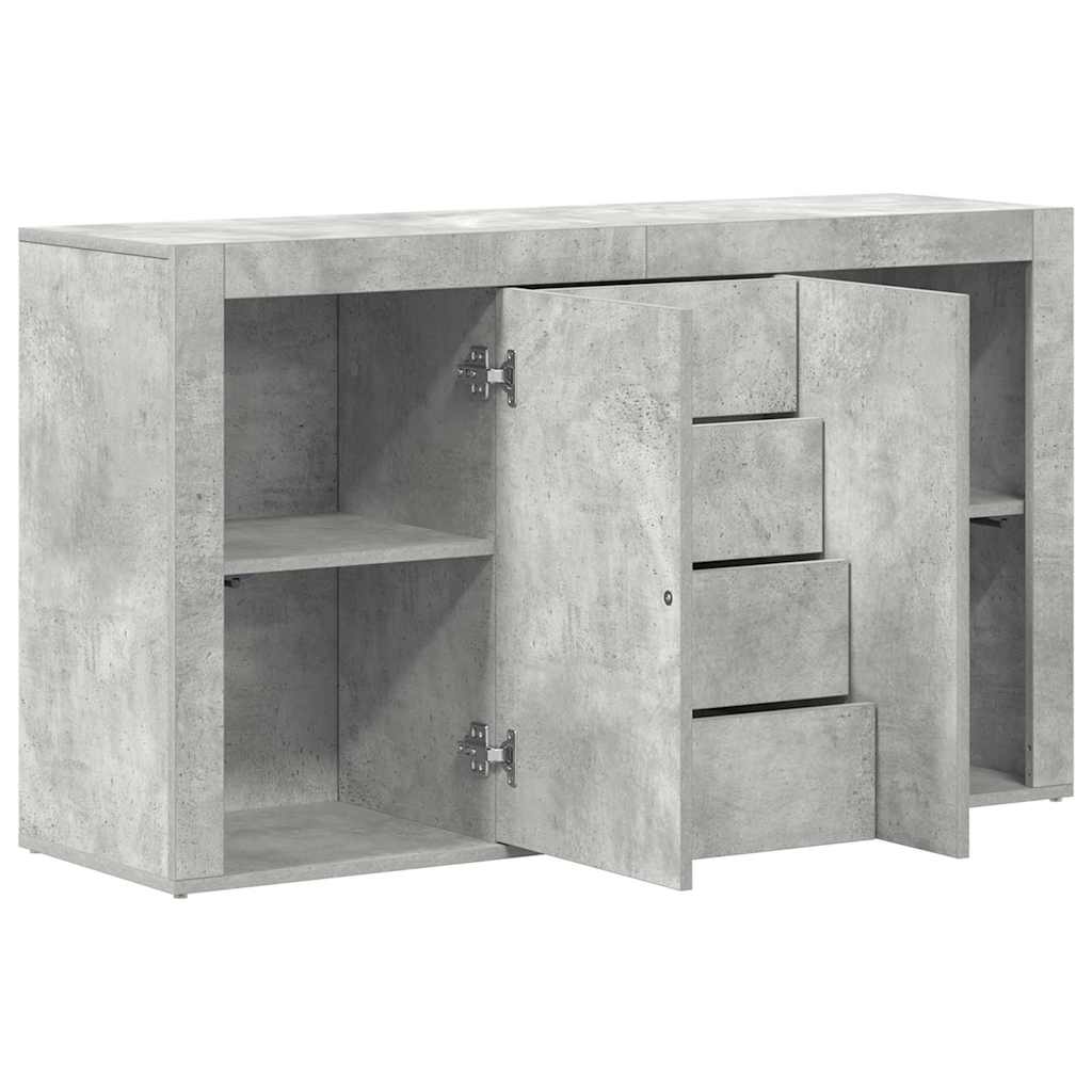 Buffet Gris béton 120 x 36 x 69 cm Bois d'ingénierie - XIOS