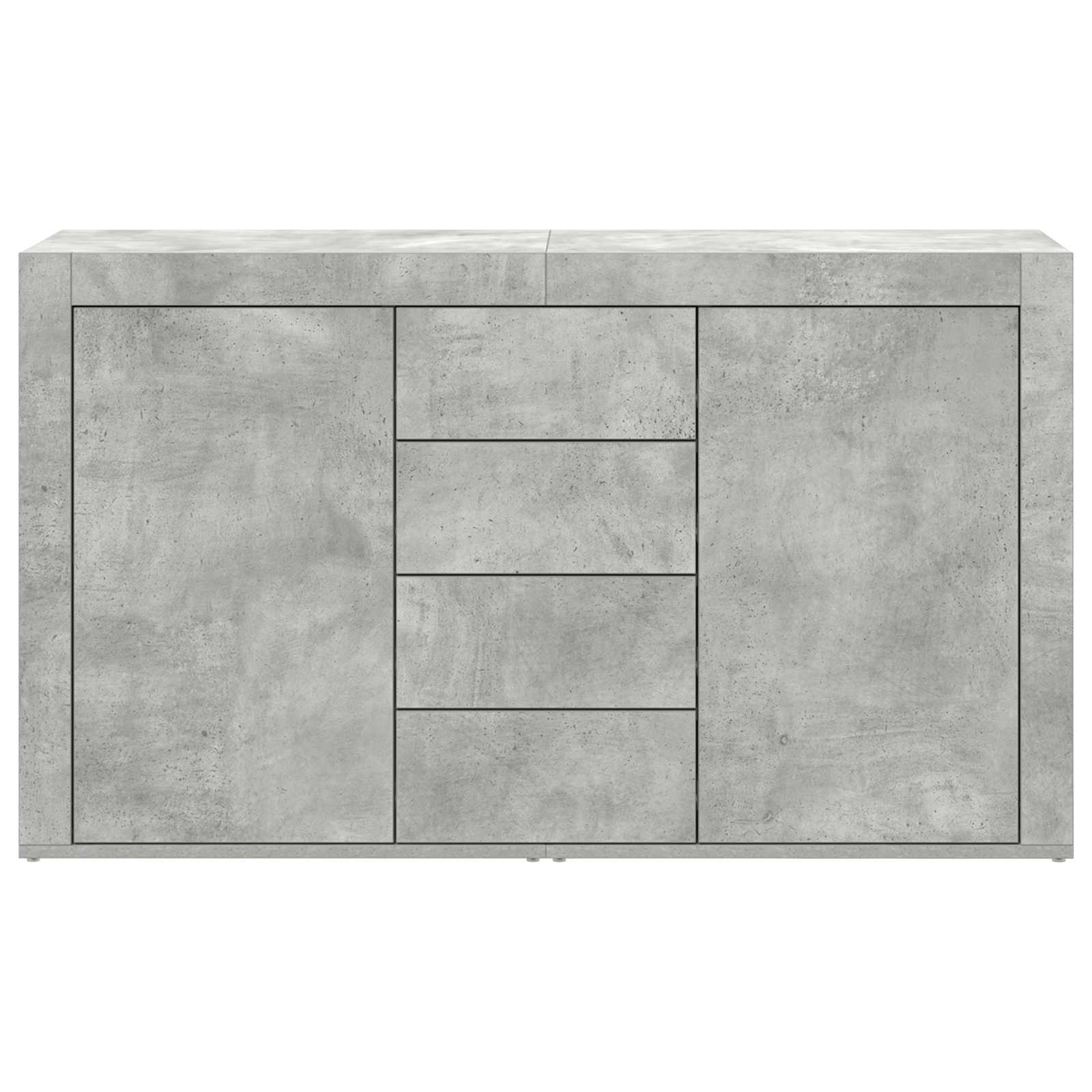 Buffet Gris béton 120 x 36 x 69 cm Bois d'ingénierie - XIOS