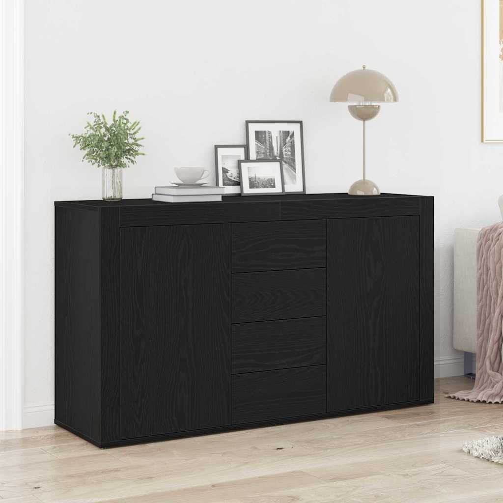 Buffet Chêne noir 120 x 36 x 69 cm Bois d'ingénierie - XIOS