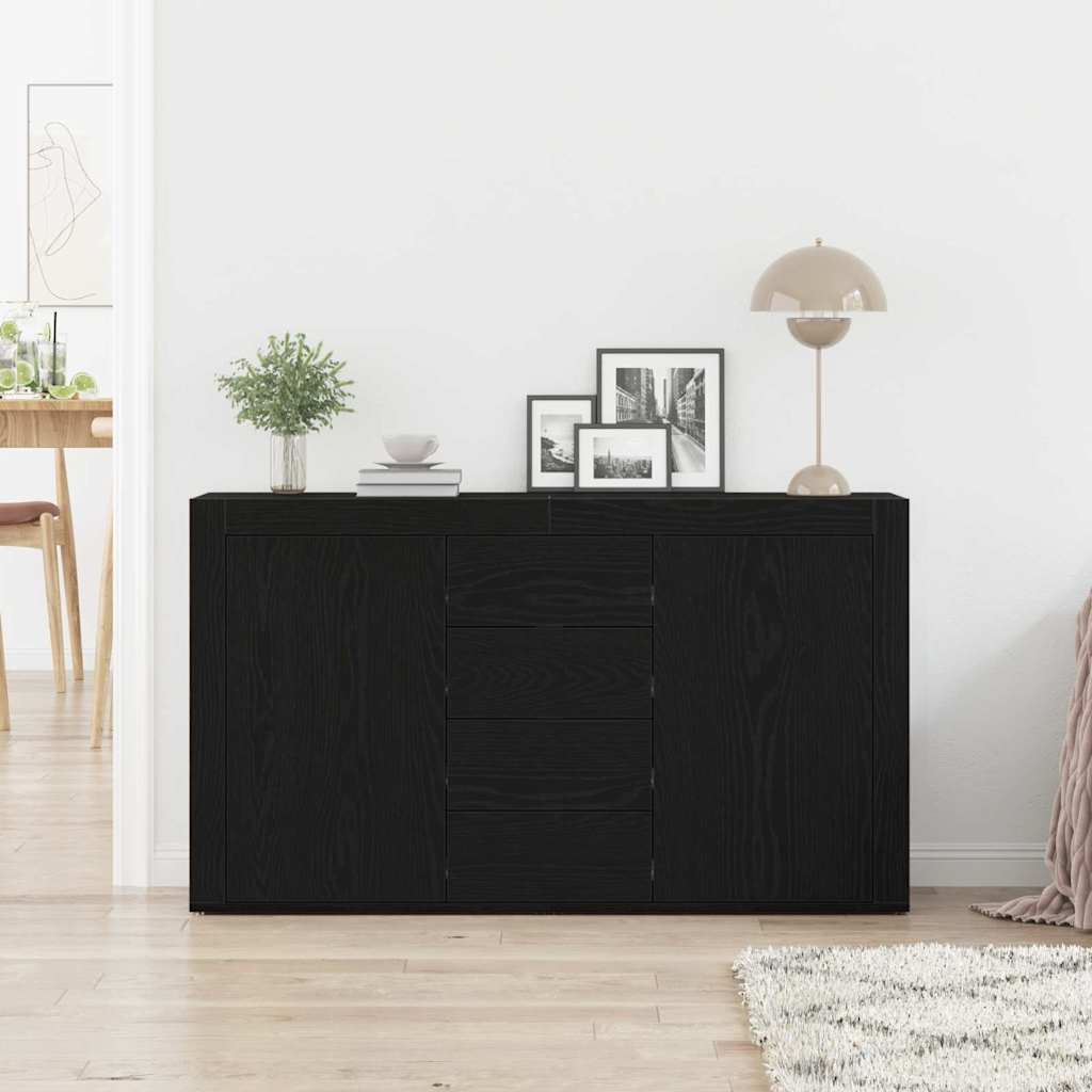 Buffet Chêne noir 120 x 36 x 69 cm Bois d'ingénierie - XIOS