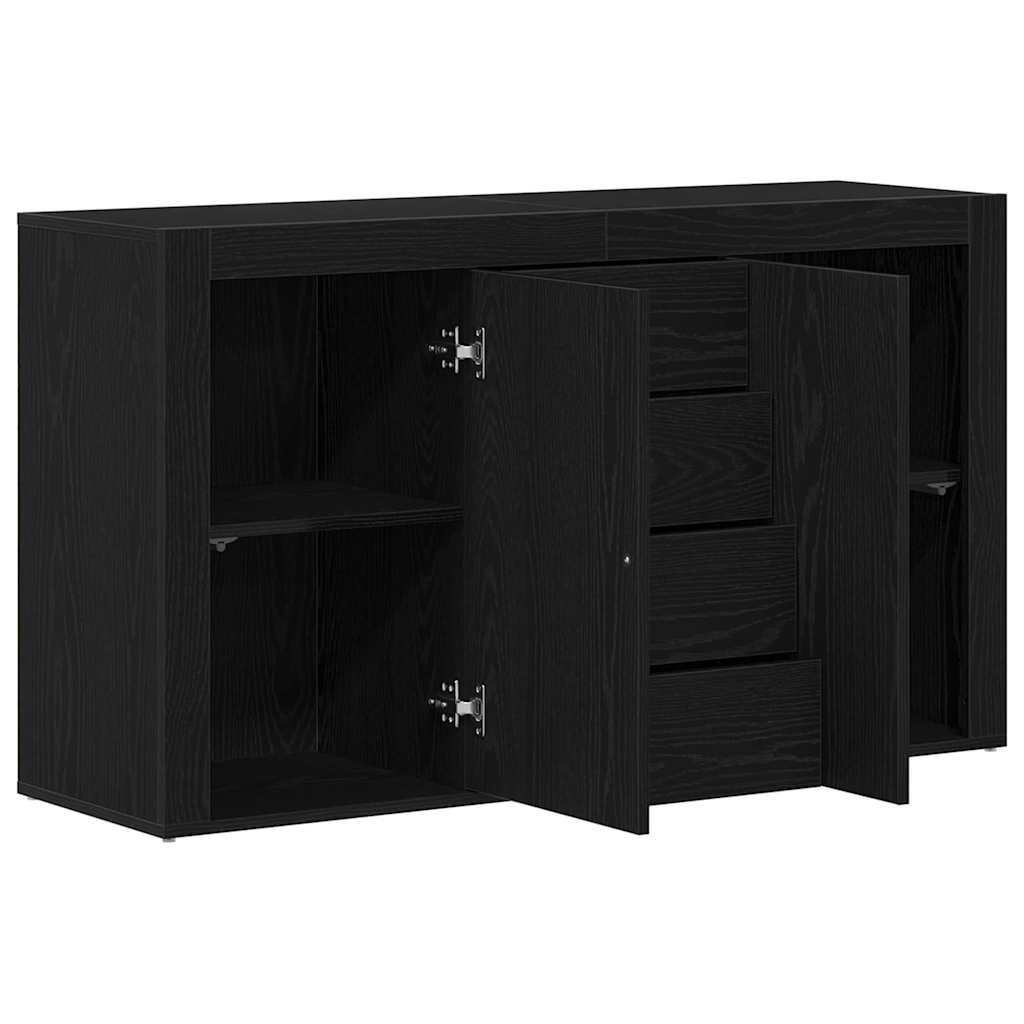 Buffet Chêne noir 120 x 36 x 69 cm Bois d'ingénierie - XIOS
