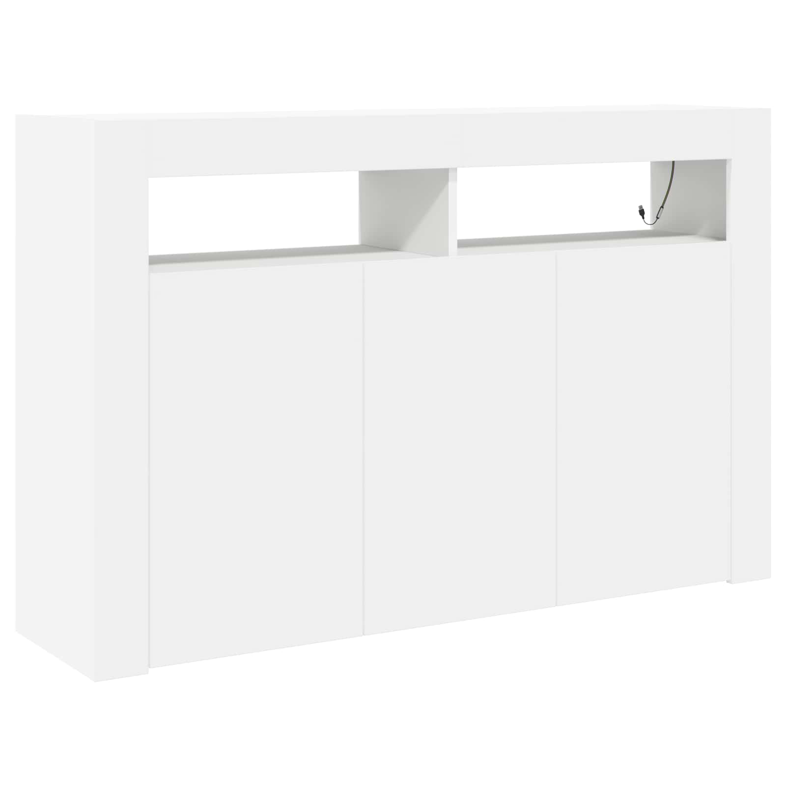 Buffet Blanc 116 x 30 x 75 cm Bois d'ingénierie