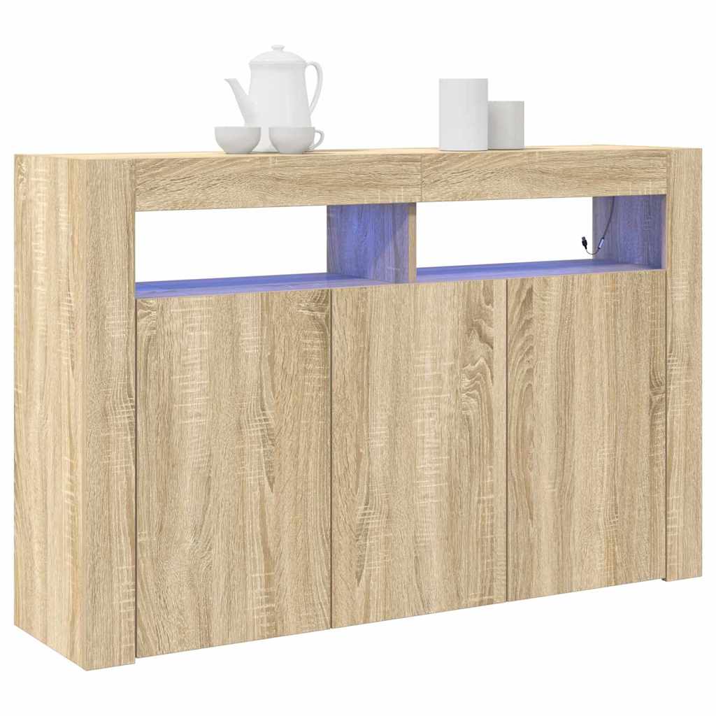 Buffet Chêne sonoma 116 x 30 x 75 cm Bois d'ingénierie - XIOS
