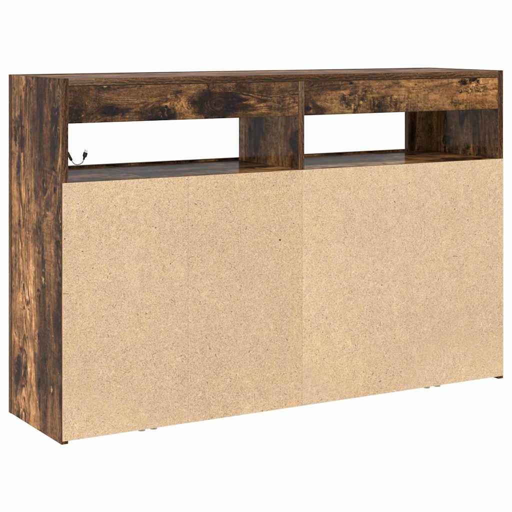 Buffet Chêne fumé 116 x 30 x 75 cm Bois d'ingénierie - XIOS