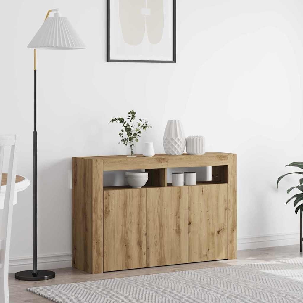 Buffet chêne artisanal 116 x 30 x 75 cm Bois d'ingénierie - XIOS