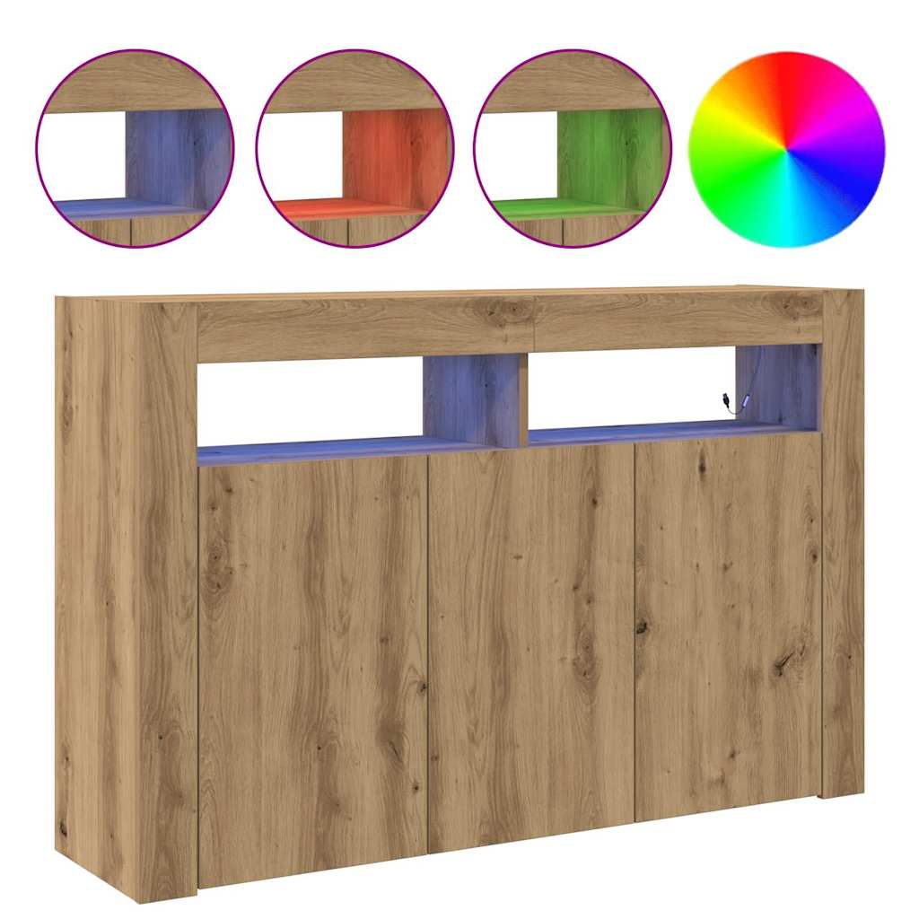 Buffet Chêne artisanal 116 x 30 x 75 cm Bois d'ingénierie