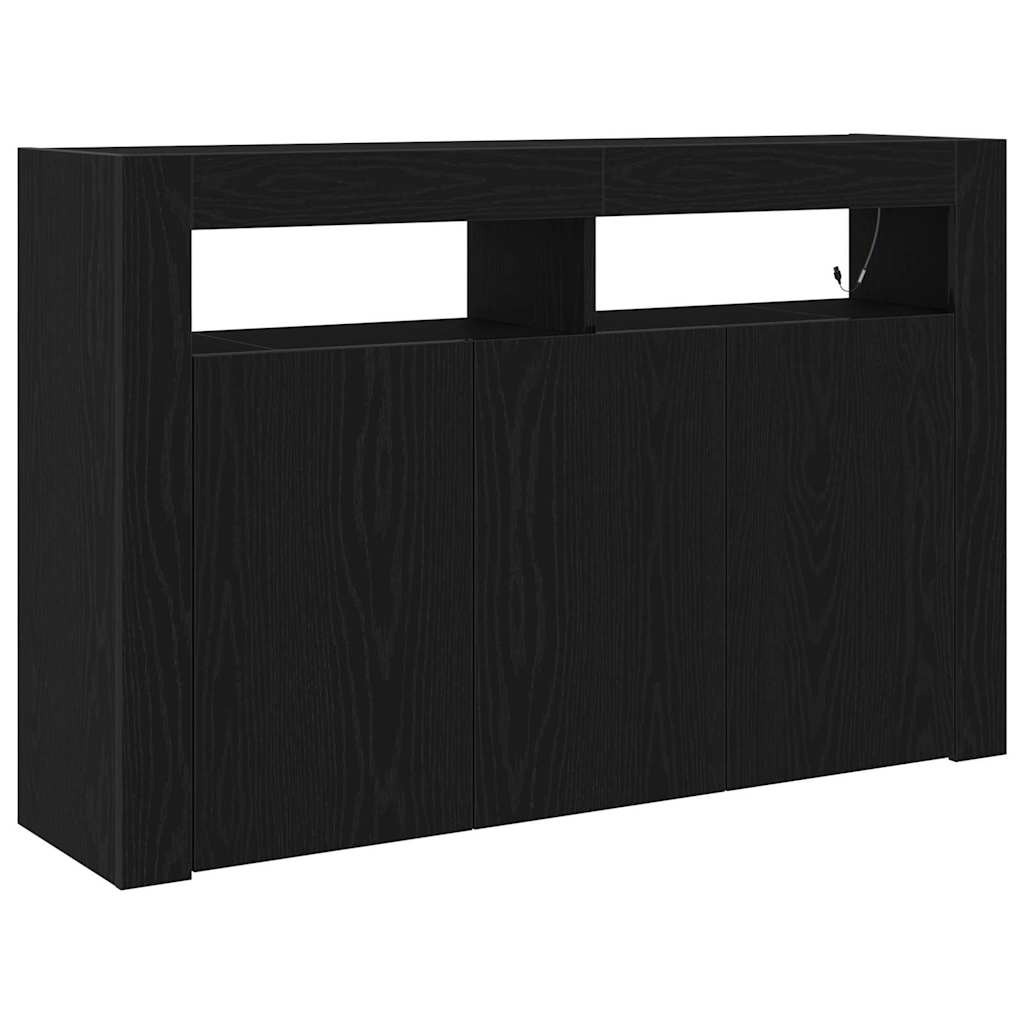 Buffet Chêne noir 116 x 30 x 75 cm Bois d'ingénierie - XIOS