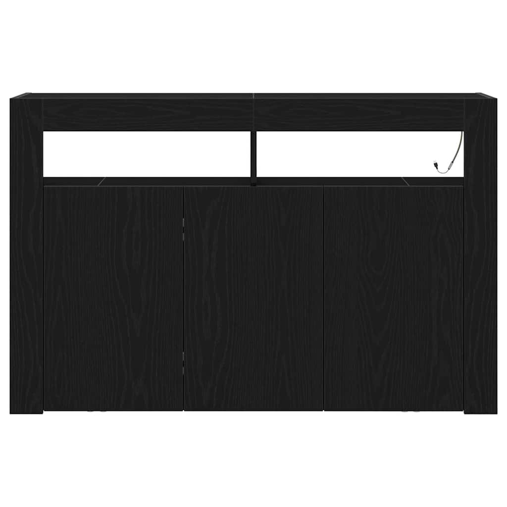 Buffet Chêne noir 116 x 30 x 75 cm Bois d'ingénierie - XIOS