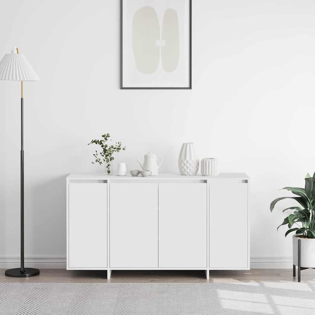 Buffet Blanc 135 x 41 x 75 cm Bois d'ingénierie
