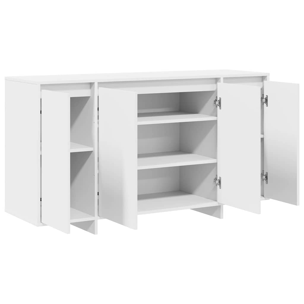 Buffet Blanc 135 x 41 x 75 cm Bois d'ingénierie
