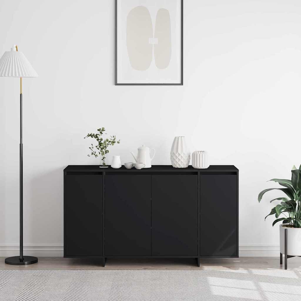 Buffet Noir 135 x 41 x 69 cm Bois d'ingénierie - XIOS